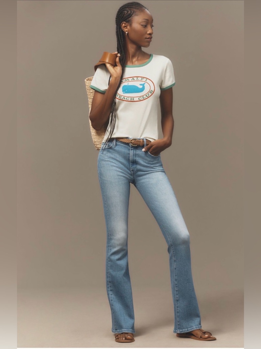 MOTHER The Weekender Mid-Rise Flare Jeans size 26